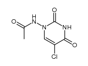 N-(5-chloro-2,4-dioxo-3,4-dihydropyrimidin-1(2H)-yl)acetamide结构式