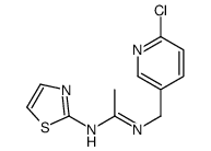 N'-[(6-chloropyridin-3-yl)methyl]-N-(1,3-thiazol-2-yl)ethanimidamide Structure