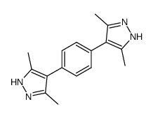 4,4'-(1,4-苯基亚甲基)二[3,5-二甲基-1H-吡唑]结构式