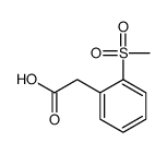 Benzeneacetic acid, 2-(methylsulfonyl)- structure