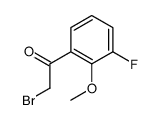 2-Bromo-3'-fluoro-2'-methoxyacetophenone, 2-Bromo-1-(3-fluoro-2-methoxyphenyl)ethan-1-one, 2-(Bromoacetyl)-6-fluoroanisole structure