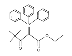 α-(pivaloyl)-α-(ethoxycarbonyl)methylenetriphenylphosphorane Structure