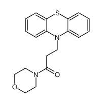 1-morpholino-3-(10H-phenothiazin-10-yl)propan-1-one结构式