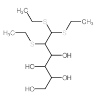 D-Mannose,2-S-ethyl-2-thio-, diethyl dithioacetal (9CI)结构式