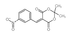 2,2-Dimethyl-5-(3-nitrobenzylidene)-1,3-dioxane-4,6-dione结构式