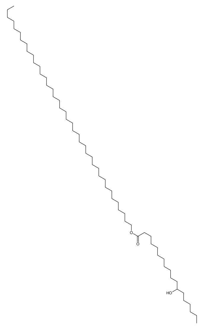 tetracontyl 12-hydroxyoctadecanoate Structure