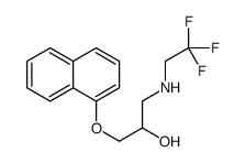 1-naphthalen-1-yloxy-3-(2,2,2-trifluoroethylamino)propan-2-ol Structure