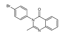 3-(4-BROMOPHENYL)-2-METHYLQUINAZOLIN-4(3H)-ONE Structure