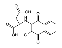 (2S)-2-[(3-chloro-1,4-dioxonaphthalen-2-yl)amino]butanedioic acid Structure