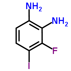 3-Fluoro-4-iodo-1,2-benzenediamine Structure