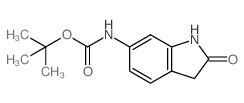 tert-Butyl N-(2-oxo-2,3-dihydro-1H-indol-6-yl)carbamate结构式