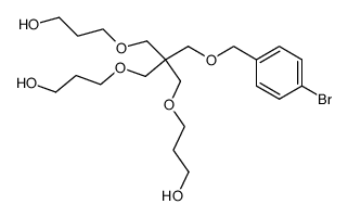 3-[3-(4-Bromo-benzyloxy)-2,2-bis-(3-hydroxy-propoxymethyl)-propoxy]-propan-1-ol结构式