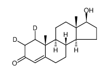 testosterone-1,2-d2 Structure