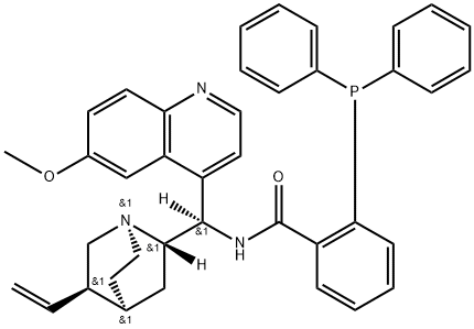 Benzamide, 2-(diphenylphosphino)-N-[(8α,9R)-6'-methoxycinchonan-9-yl]- picture