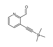 3-(2-(trimethylsilyl)ethynyl)-picolinaldehyde结构式