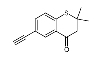 6-ethynyl-2,2-dimethylthiochroman-4-one Structure