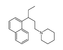 1-[3-(1-Naphtyl)pentyl]piperidine结构式