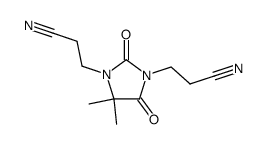 1,3-DI(2-CYANOETHYL)-5,5DIEMTHYLHYDANTOIN Structure