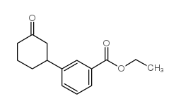 ethyl 3-(3-oxocyclohexyl)benzoate Structure