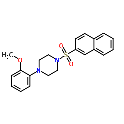 1-(2-Methoxyphenyl)-4-(2-naphthylsulfonyl)piperazine Structure