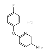 3-Pyridinamine,6-(4-fluorophenoxy)-, hydrochloride (1:1) structure