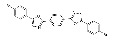 2-(4-bromophenyl)-5-[4-[5-(4-bromophenyl)-1,3,4-oxadiazol-2-yl]phenyl]-1,3,4-oxadiazole Structure