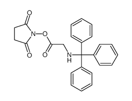 1-[[[(Triphenylmethyl)amino]acetyl]oxy]-2,5-pyrrolidinedione结构式