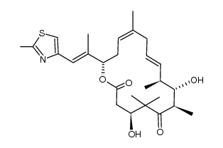 (E)-9,10-dehydro-12,13-desoxyepothilone B Structure