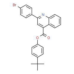 4-tert-butylphenyl 2-(4-bromophenyl)-4-quinolinecarboxylate Structure