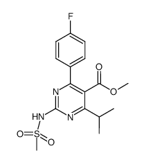 methyl 4-(4-fluorophenyl)-6-isopropyl-2-(methylsulfonamido)pyrimidine-5-carboxylate Structure