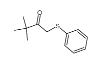 t-butyl phenylthiomethyl ketone Structure