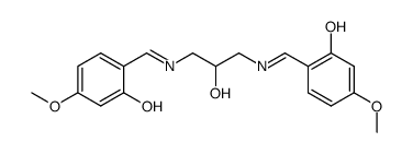 N,N'-bis(4-methoxysalyciliden)-2-hydroxy-1,3-diaminopropane Structure