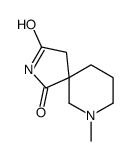 9-methyl-2,9-diazaspiro[4.5]decane-1,3-dione结构式