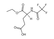 N-trifluoroacetyl-L-glutamic acid-1-ethyl ester Structure