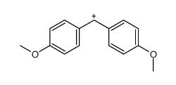 bis(p-methoxyphenyl)methyl cation Structure