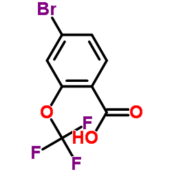 4-Bromo-2-(trifluoromethoxy)benzoic acid structure