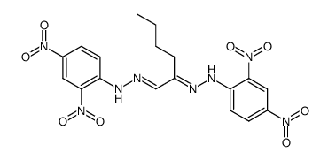 2-(2,4-dinitro-phenylhydrazono)-hexanal-(2,4-dinitro-phenylhydrazone) Structure