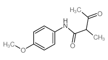 Butanamide,N-(4-methoxyphenyl)-2-methyl-3-oxo- structure