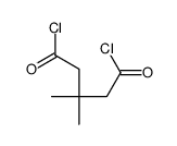 3,3-dimethylpentanedioyl dichloride Structure