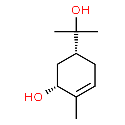 cis-5-hydroxy-alpha,alpha,4-trimethylcyclohex-3-ene-1-methanol Structure