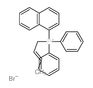 [(E)-but-2-enyl]-naphthalen-1-yl-diphenyl-phosphanium结构式