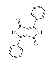 3,6-二苯基-2,5-二氢吡咯并[3,4-c]吡咯-1,4-二酮结构式