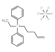 ethyl-pent-4-enyl-diphenylphosphanium,hexafluorophosphate结构式