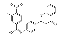 3-methyl-4-nitro-N-[4-(4-oxo-3,1-benzoxazin-2-yl)phenyl]benzamide Structure