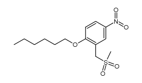 1-(2-Methylsulfonylmethyl-4-nitro-phenoxy)-hexan结构式