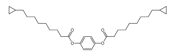 1,4-phenylene bis(9-cyclopropylnonanoate) Structure