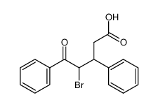 4-bromo-5-oxo-3,5-diphenyl-valeric acid Structure