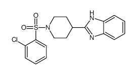 Piperidine, 4-(1H-benzimidazol-2-yl)-1-[(2-chlorophenyl)sulfonyl]- (9CI)结构式