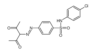 N-(4-chlorophenyl)-4-(2,4-dioxopentan-3-yldiazenyl)benzenesulfonamide Structure