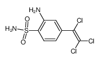 2-Amino-4-(trichlorethenyl)benzolsulfonamid Structure